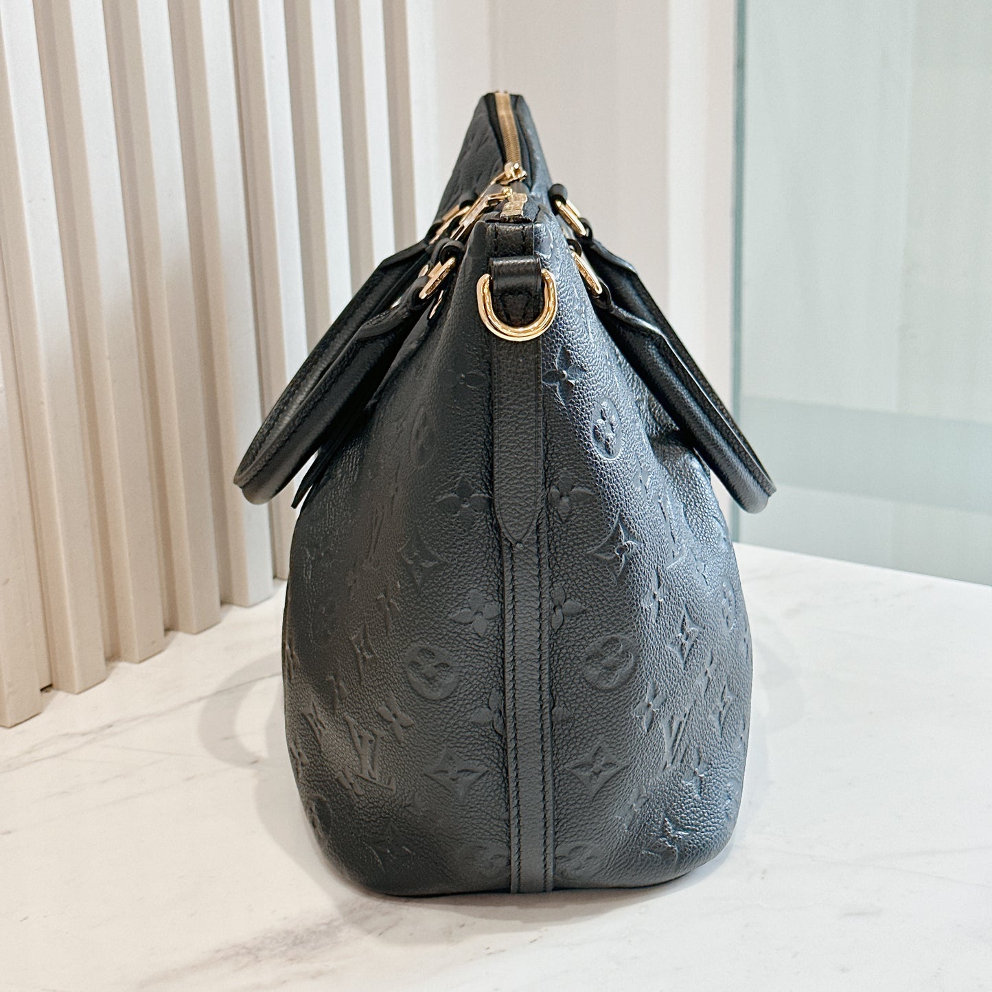 LV Mazarine in Black Empreinte Leather