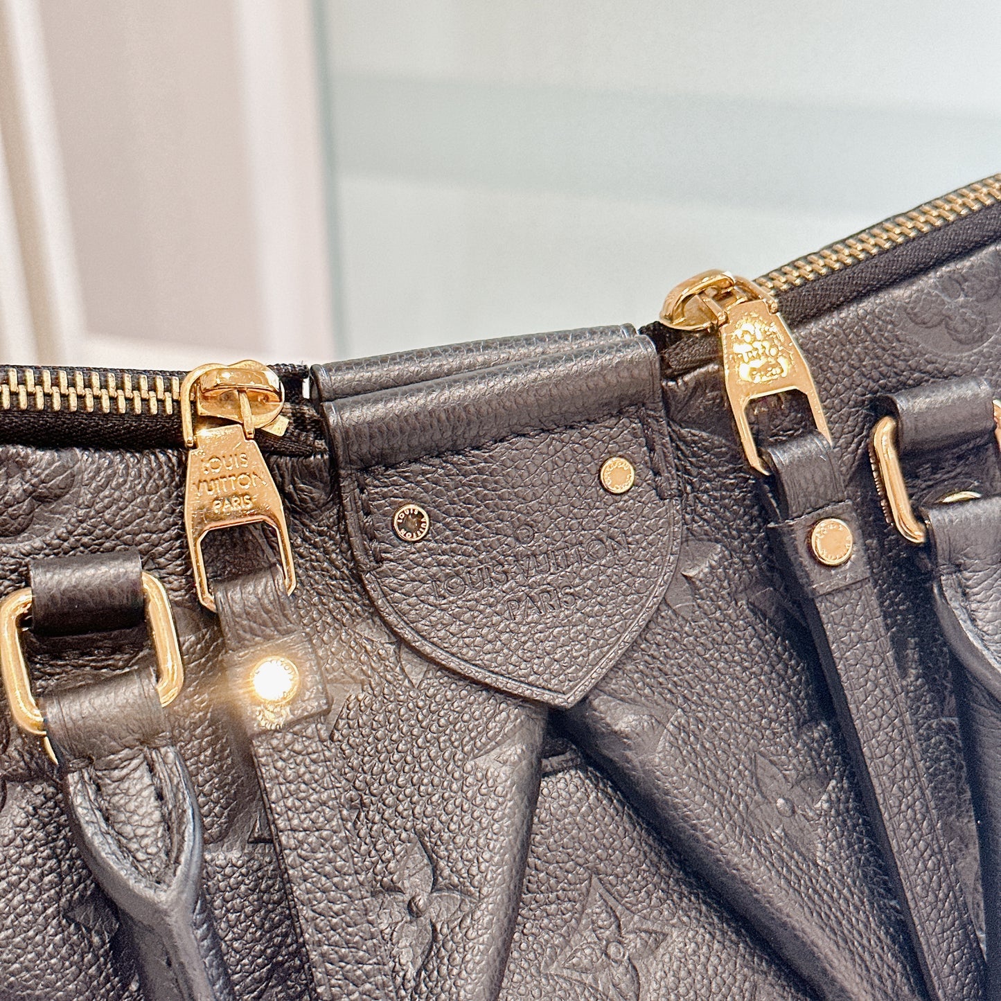 LV Mazarine in Black Empreinte Leather