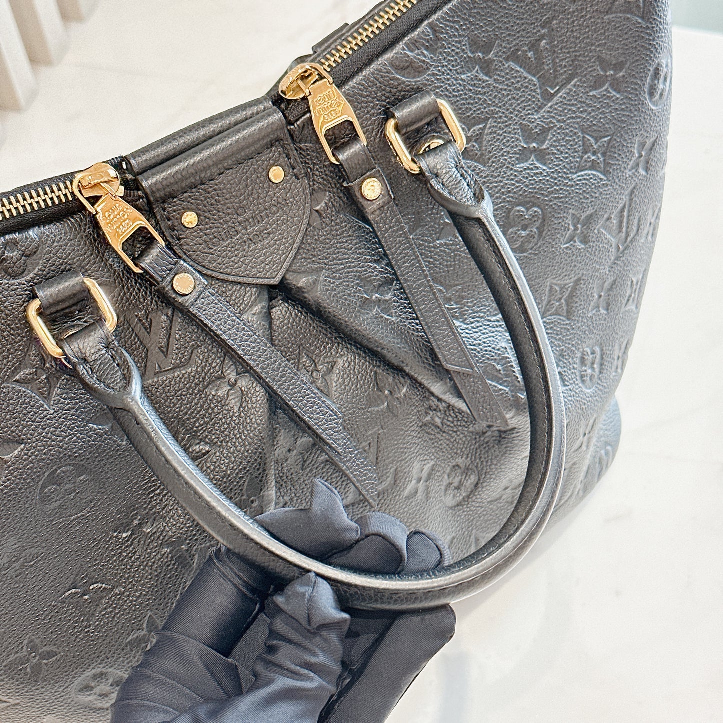 LV Mazarine in Black Empreinte Leather
