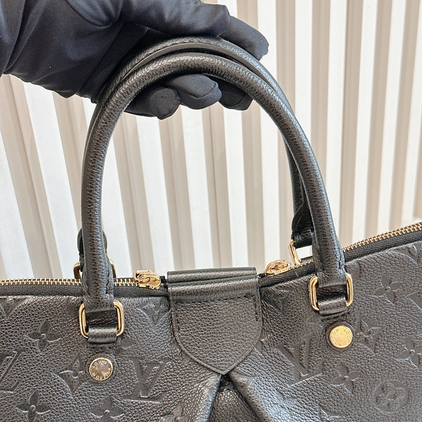 LV Mazarine in Black Empreinte Leather