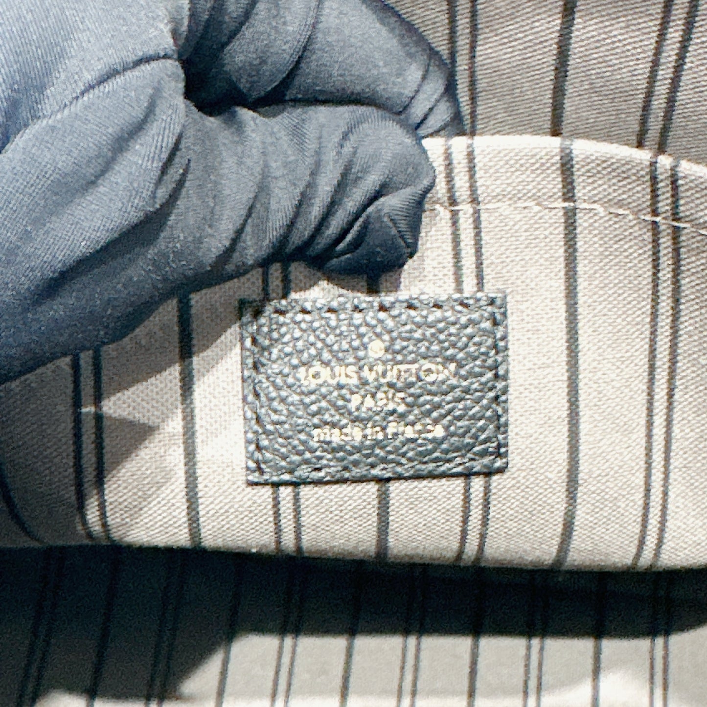 LV Mazarine in Black Empreinte Leather