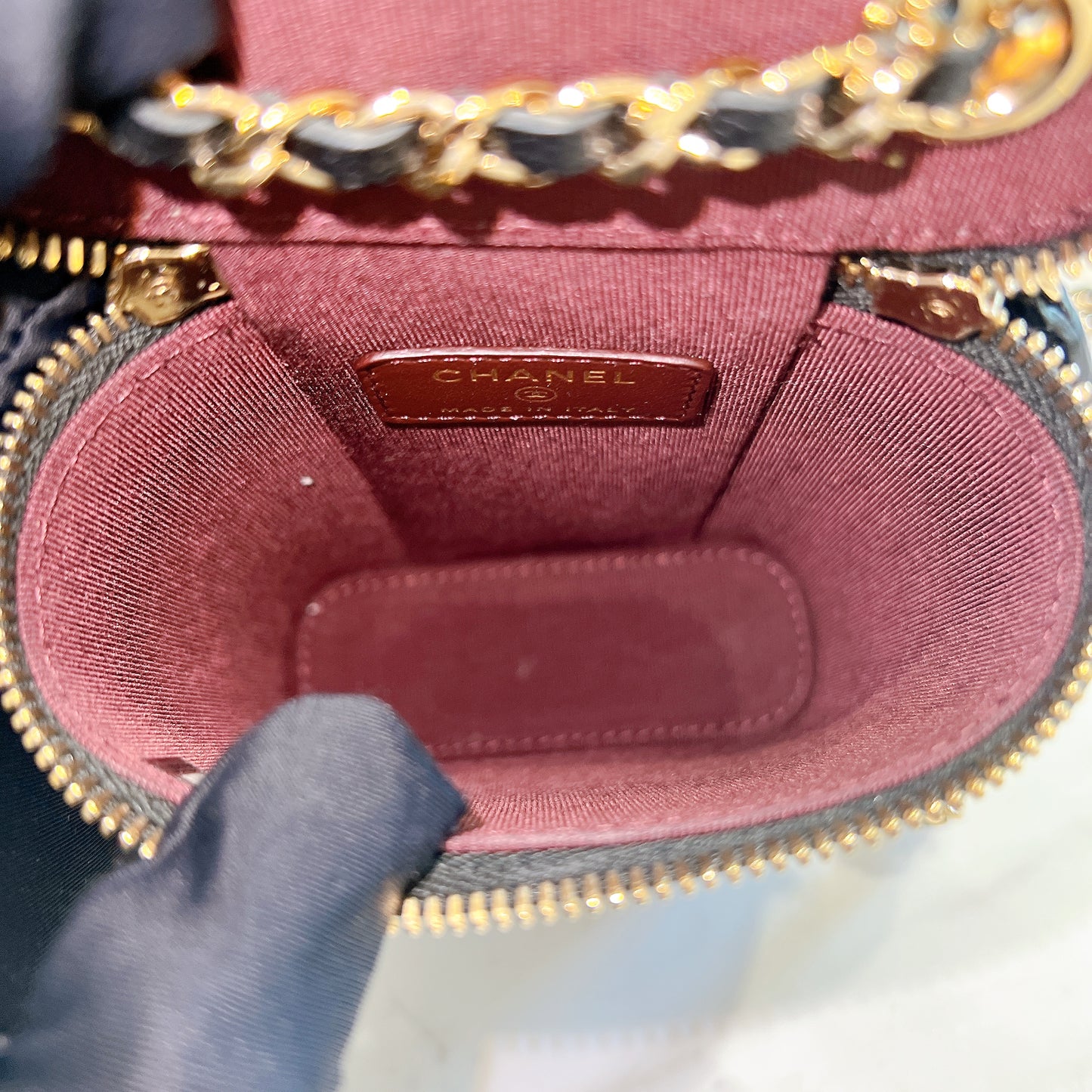 Chanel Mini Caviar Vanity Case