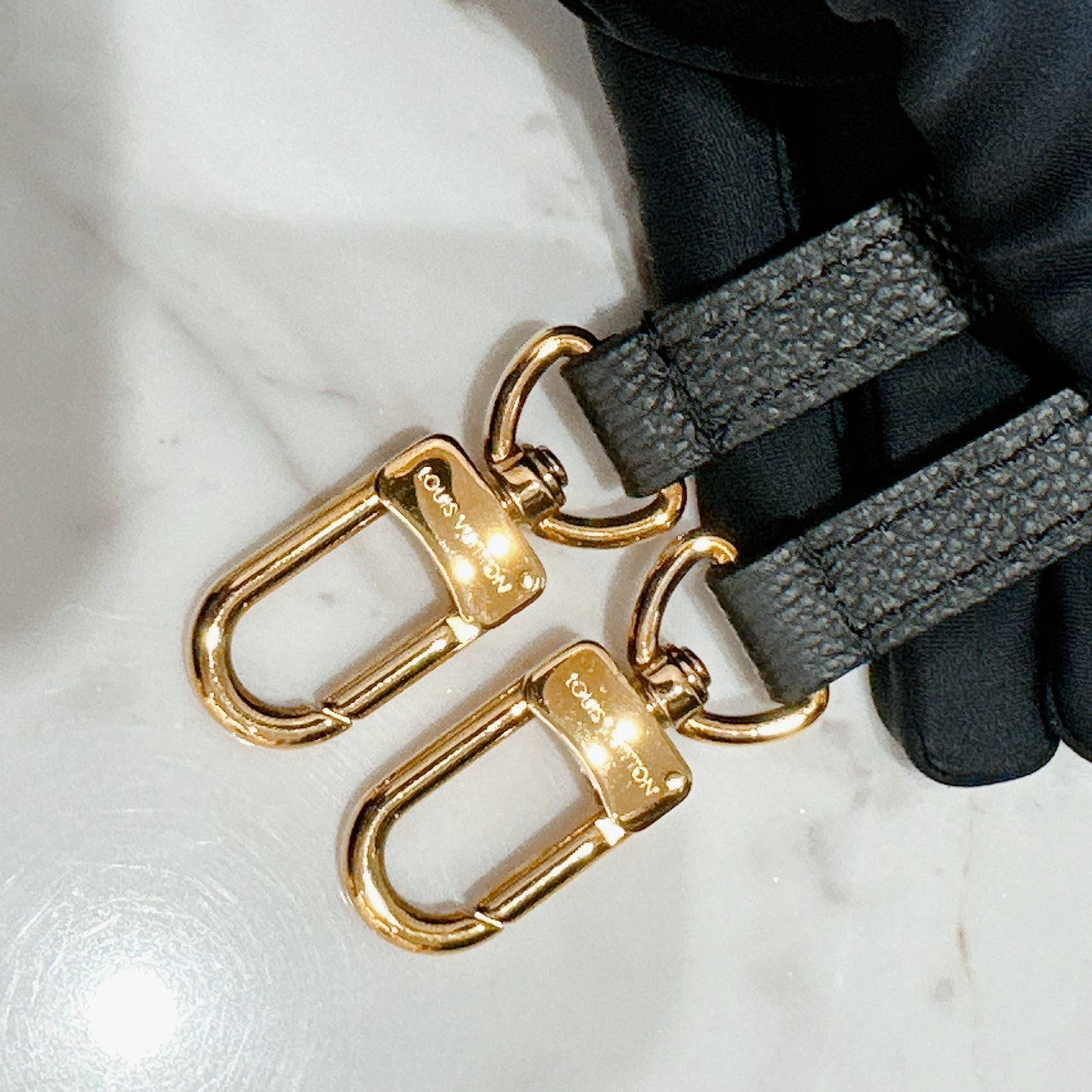 LV Mazarine in Black Empreinte Leather