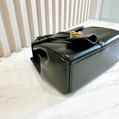 Celine Mini 16 Satinated Calfskin in Black