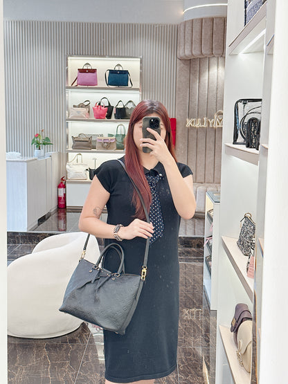 LV Mazarine in Black Empreinte Leather