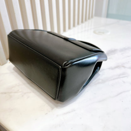 Celine Mini 16 Satinated Calfskin in Black