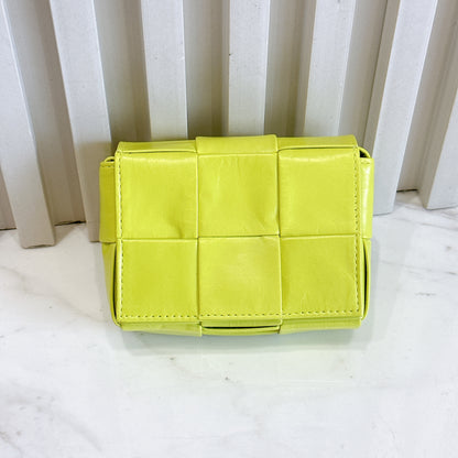 Bottega Veneta Mini Cassette in Lime Green