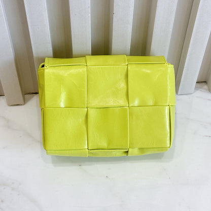 Bottega Veneta Mini Cassette in Lime Green