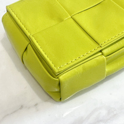 Bottega Veneta Mini Cassette in Lime Green