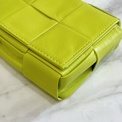 Bottega Veneta Mini Cassette in Lime Green