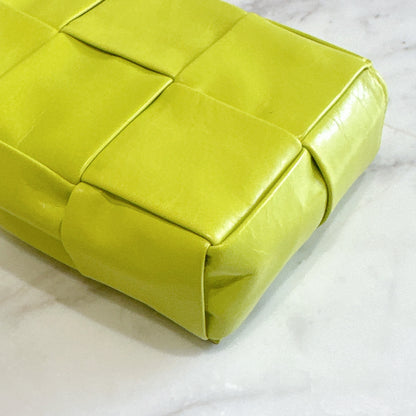 Bottega Veneta Mini Cassette in Lime Green