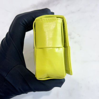 Bottega Veneta Mini Cassette in Lime Green