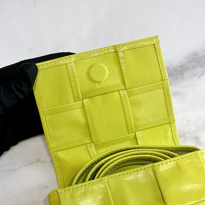 Bottega Veneta Mini Cassette in Lime Green