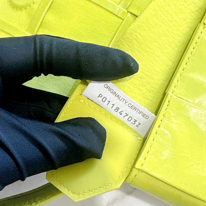 Bottega Veneta Mini Cassette in Lime Green