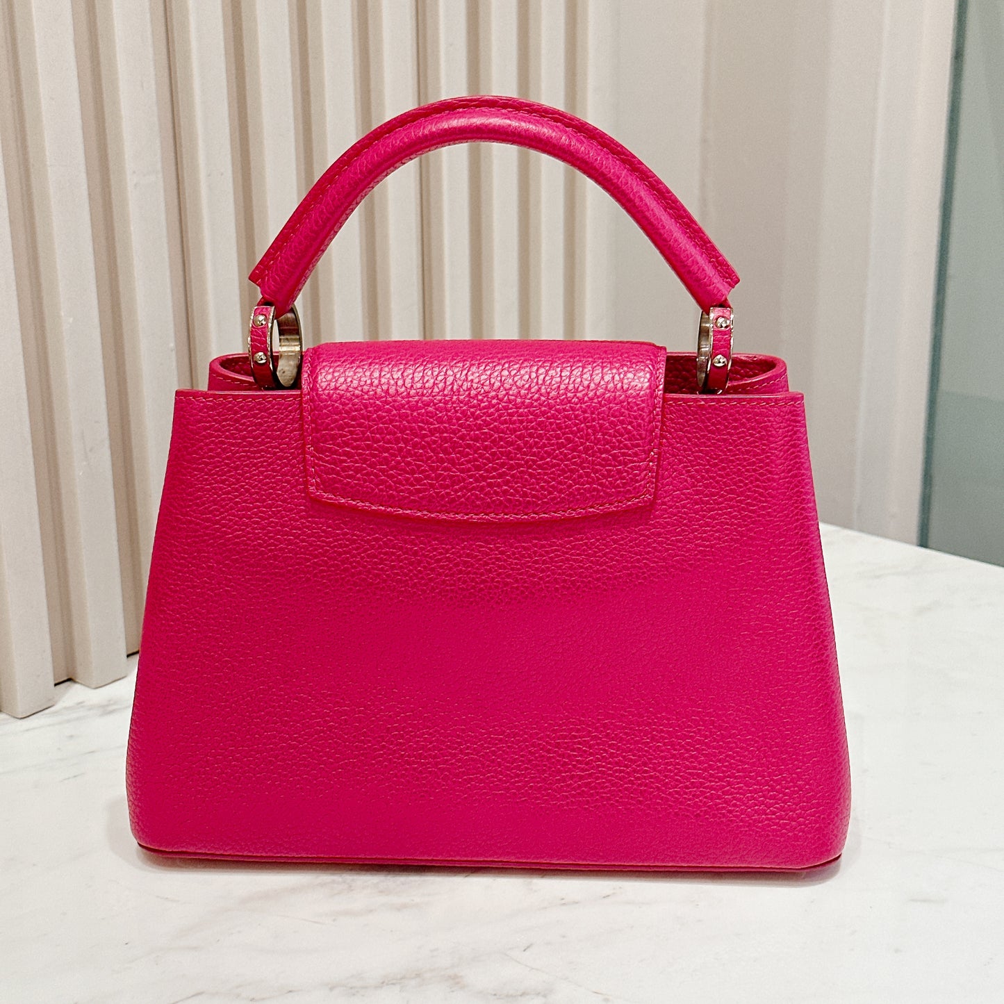 LV Capucines BB in Fushia Pink