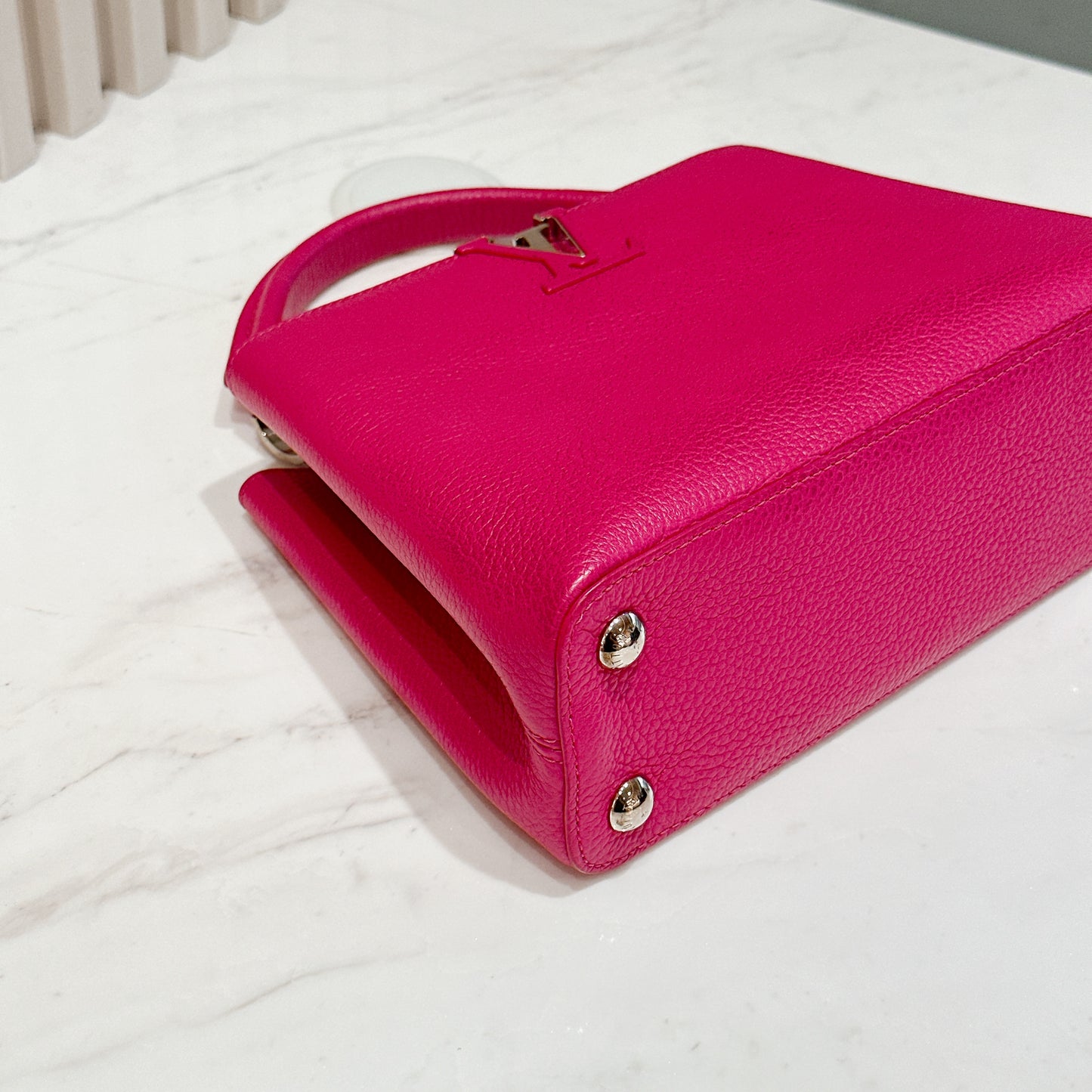 LV Capucines BB in Fushia Pink