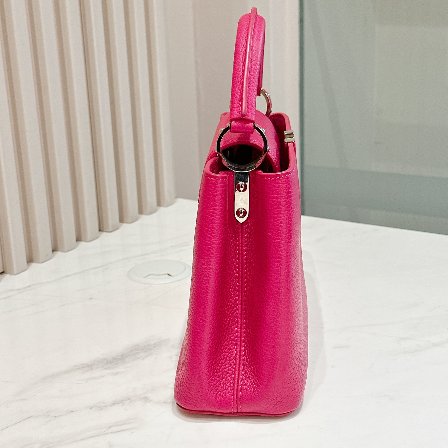 LV Capucines BB in Fushia Pink