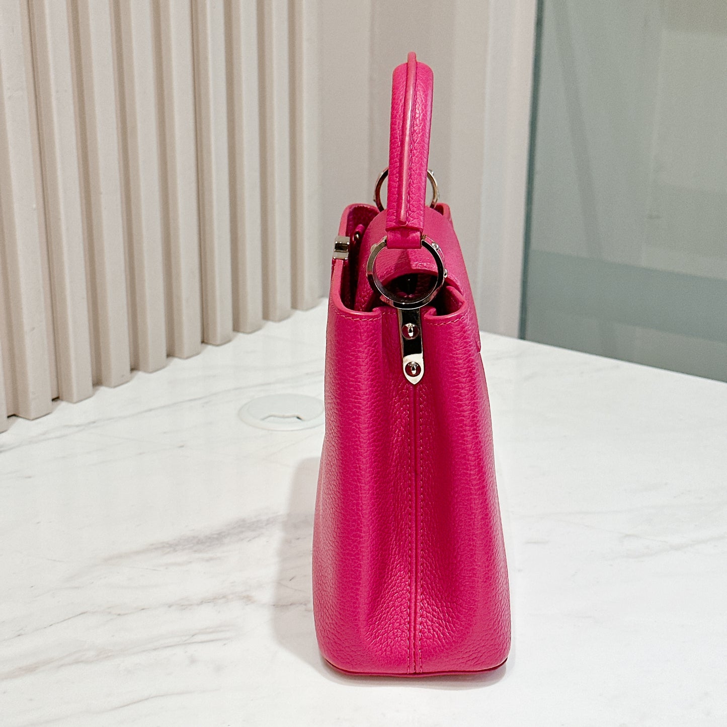 LV Capucines BB in Fushia Pink