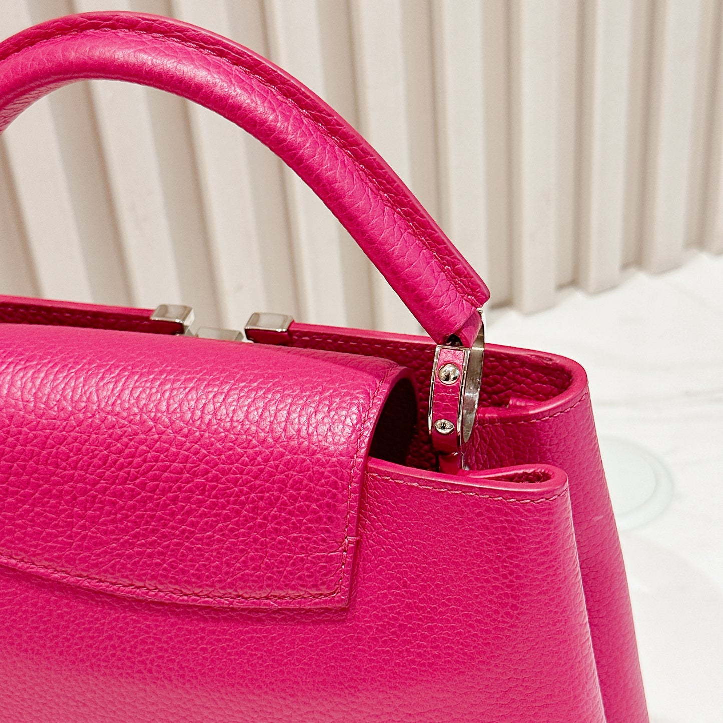 LV Capucines BB in Fushia Pink