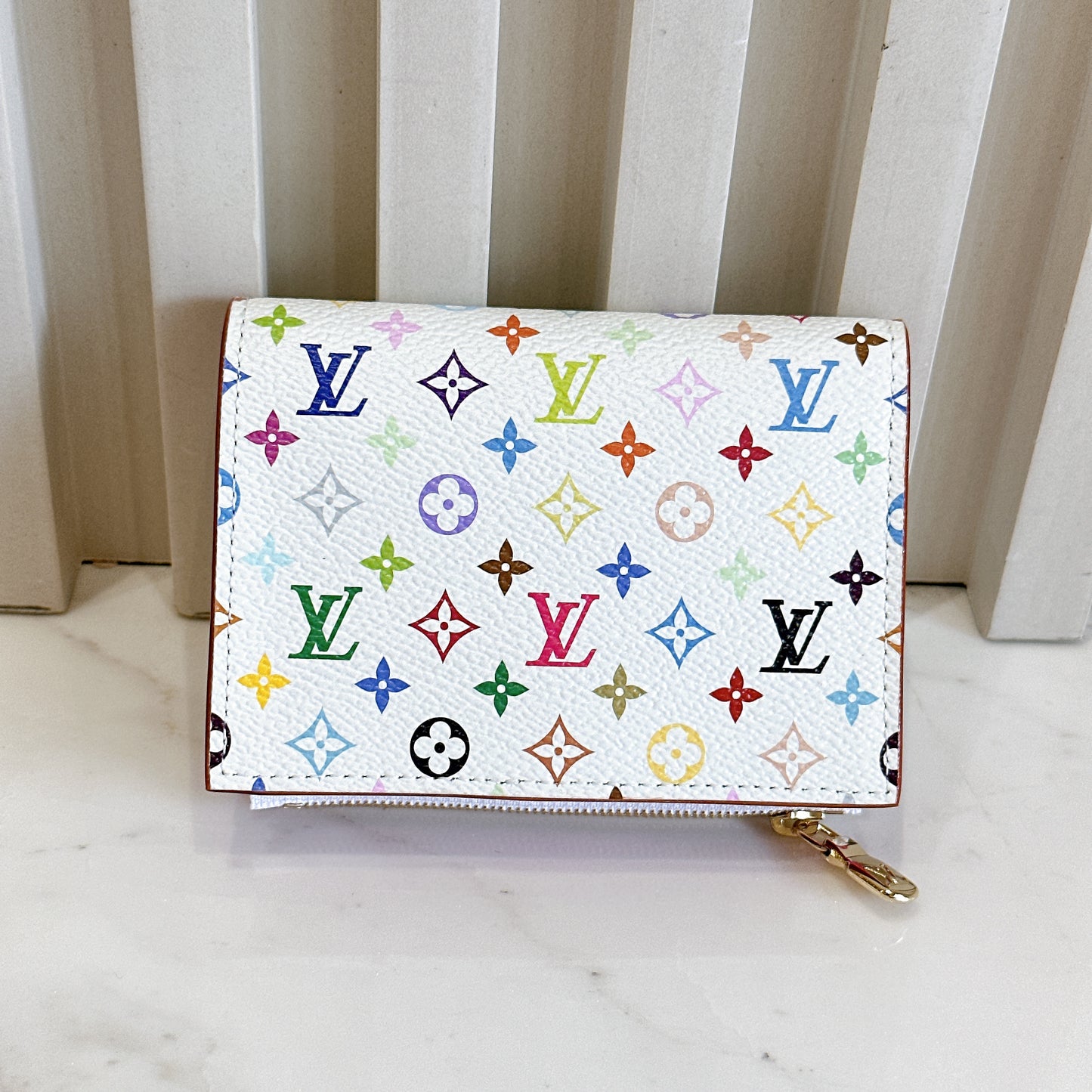 LV x Murakami Lisa Wallet
