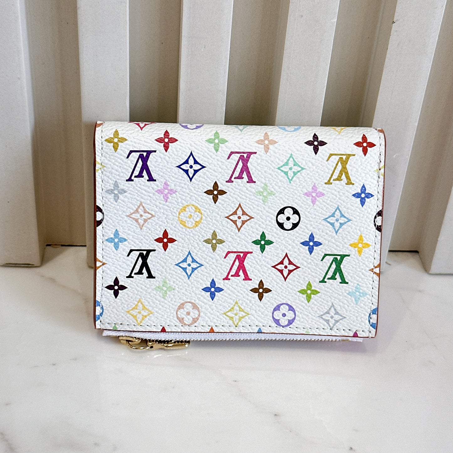 LV x Murakami Lisa Wallet