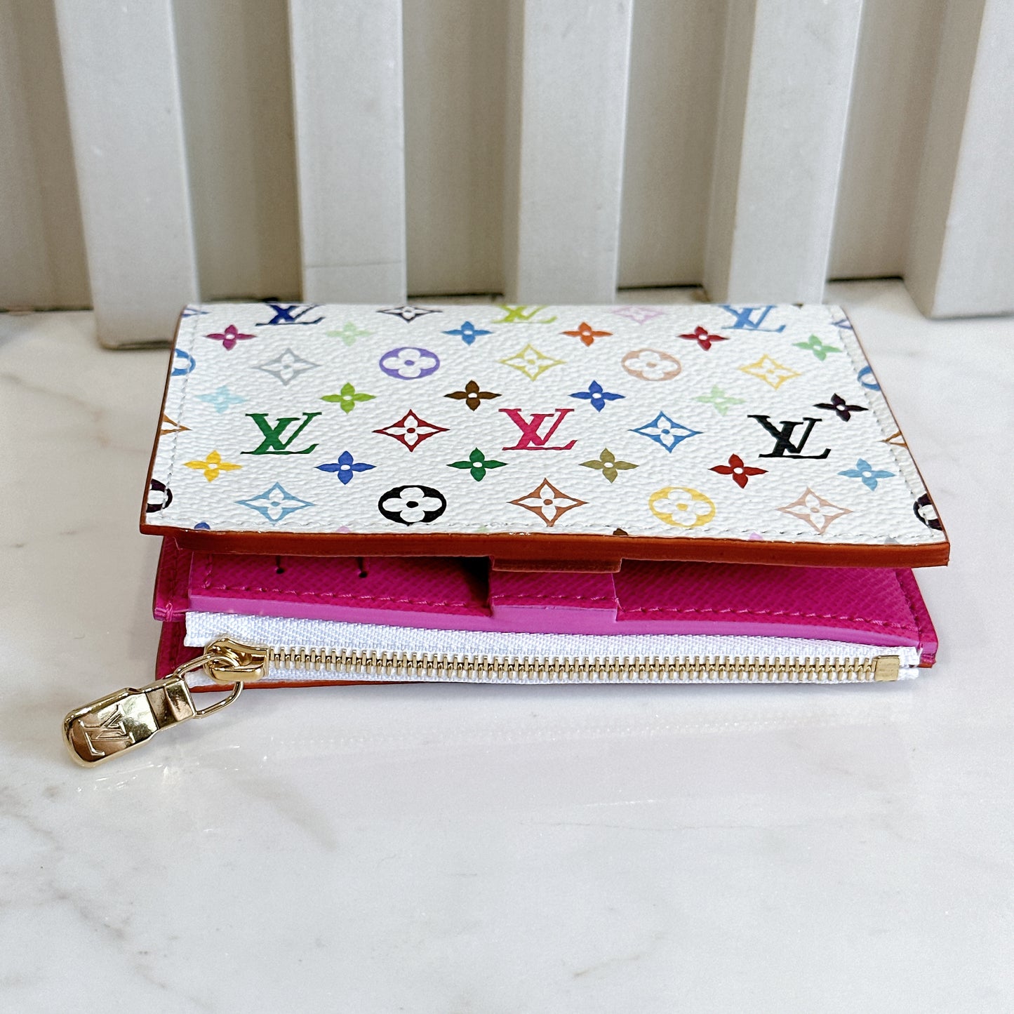 LV x Murakami Lisa Wallet