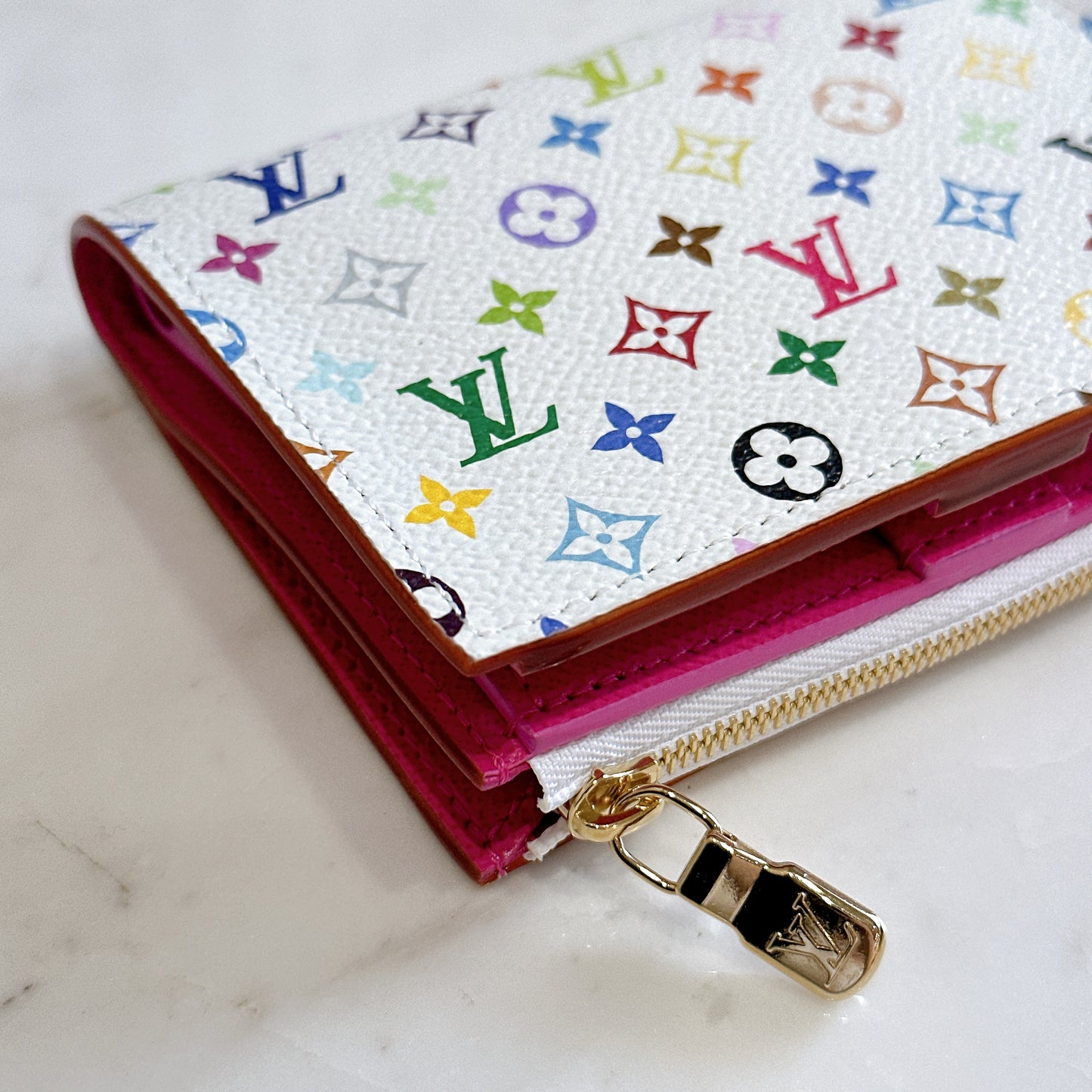 LV x Murakami Lisa Wallet