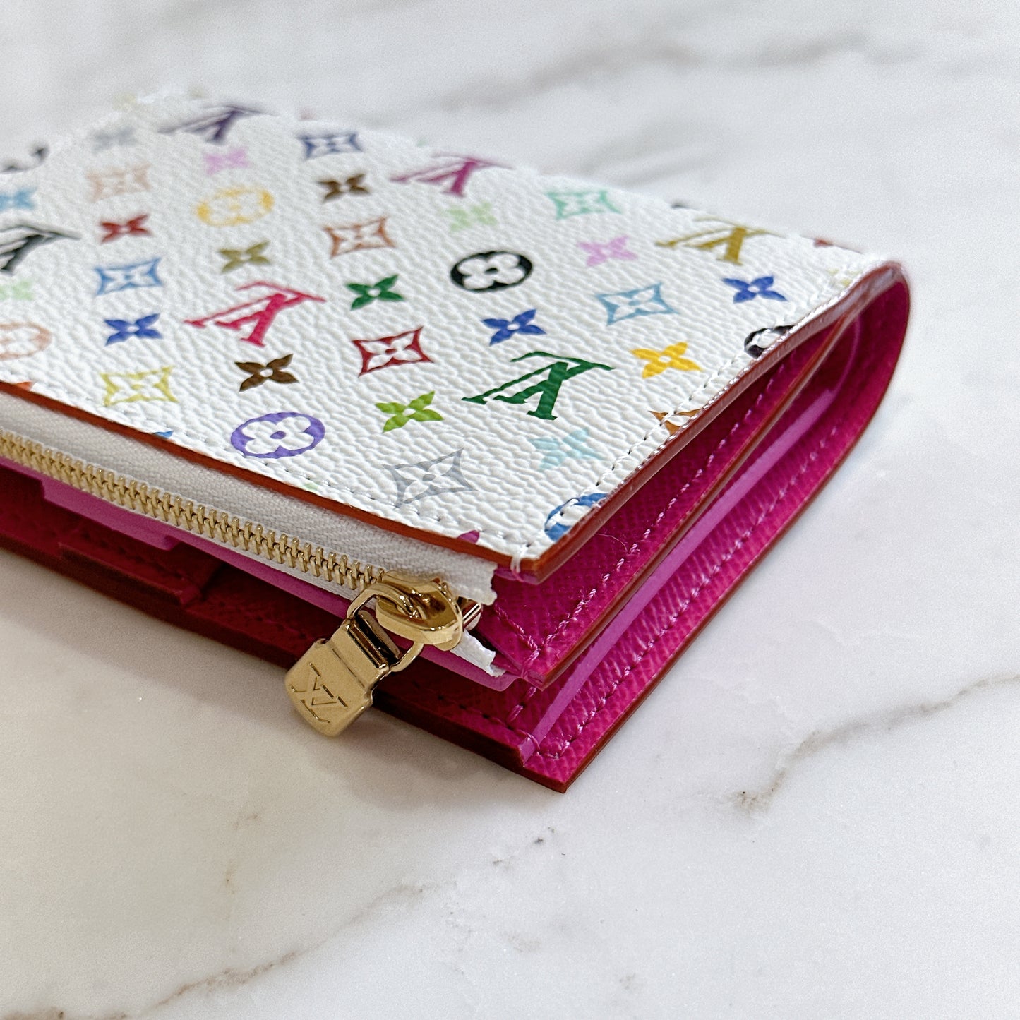 LV x Murakami Lisa Wallet