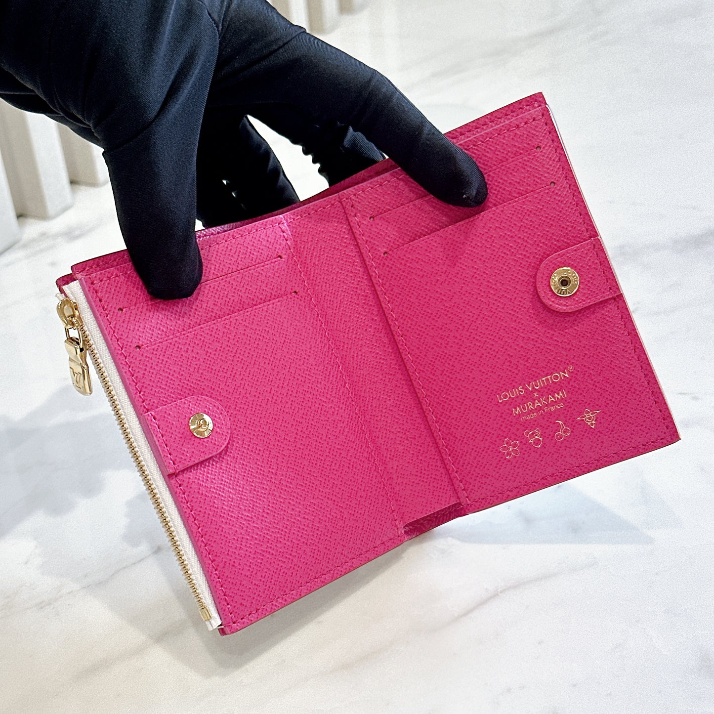 LV x Murakami Lisa Wallet