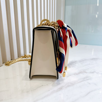 Gucci Sylvie White Mini Chain Bag
