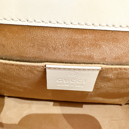 Gucci Sylvie White Mini Chain Bag