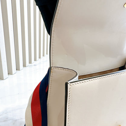Gucci Sylvie White Mini Chain Bag