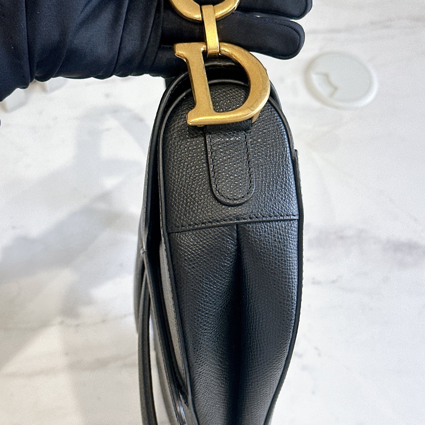 Dior Saddle Medium in Black
