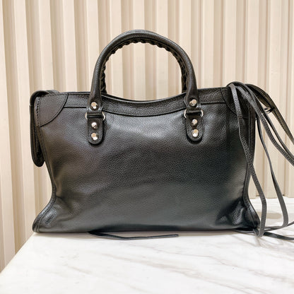 Balenciaga Classic City Small in Black Grained Calfskin