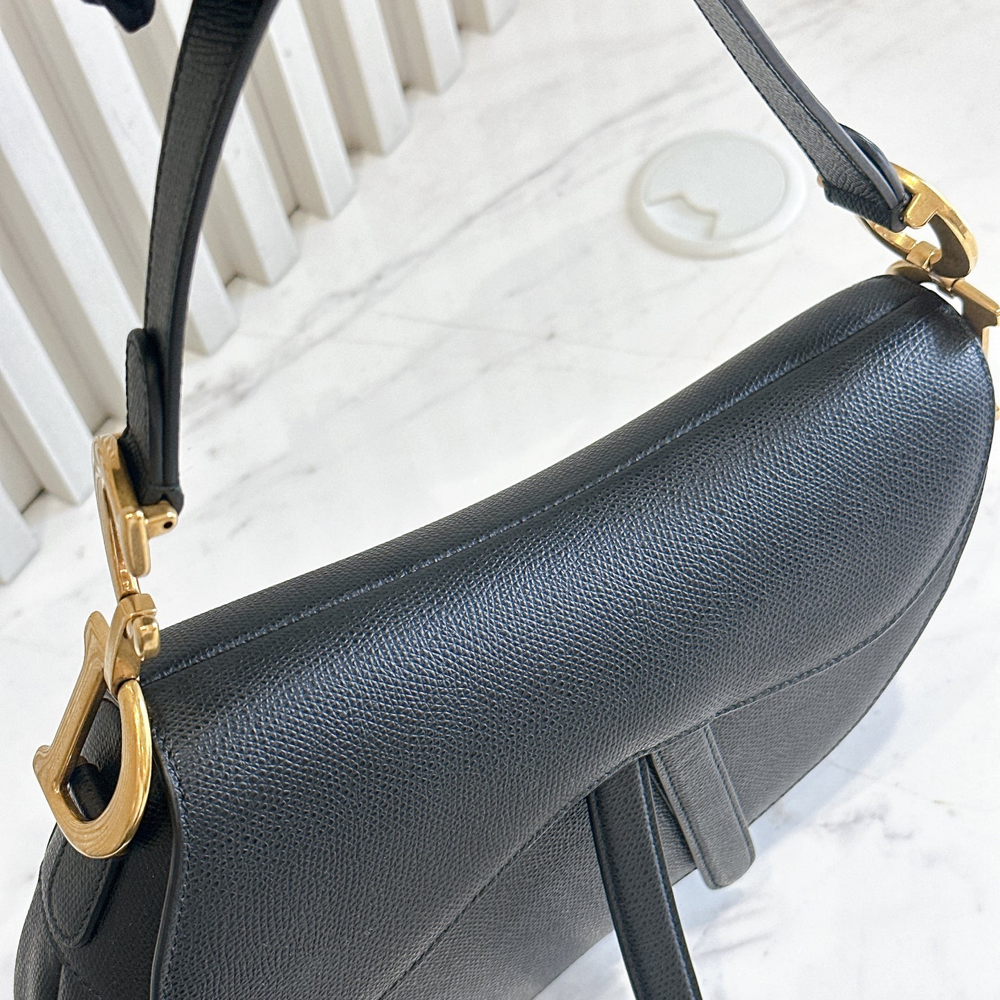Dior Saddle Medium in Black