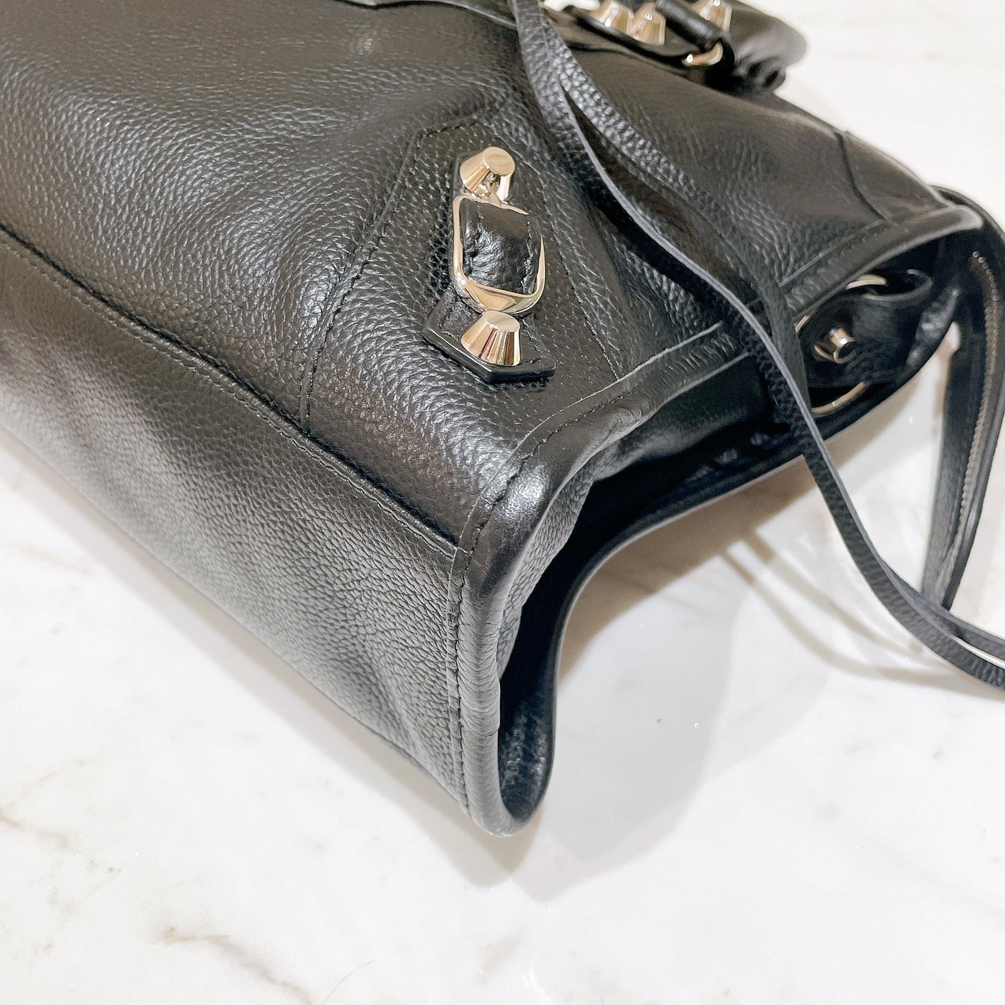 Balenciaga Classic City Small in Black Grained Calfskin