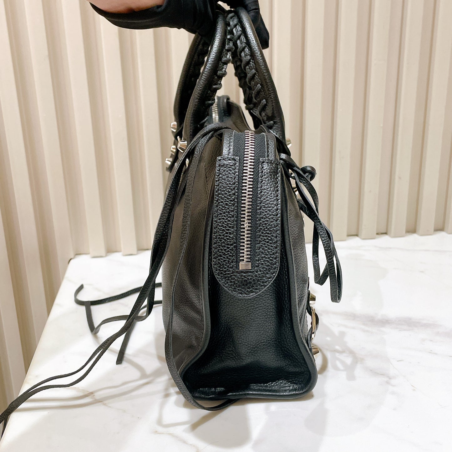 Balenciaga Classic City Small in Black Grained Calfskin