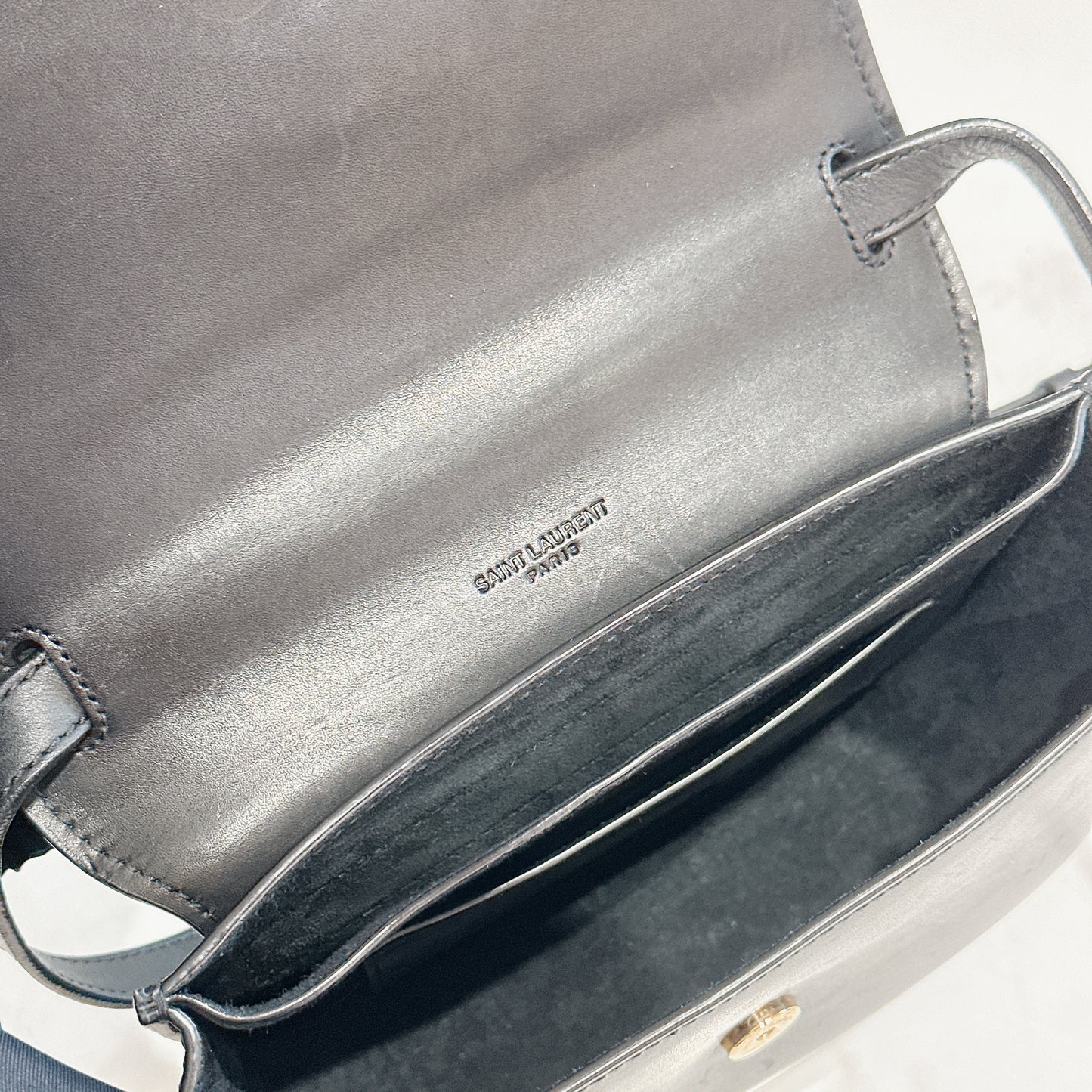 YSL Kaia Small in Black Calfskin