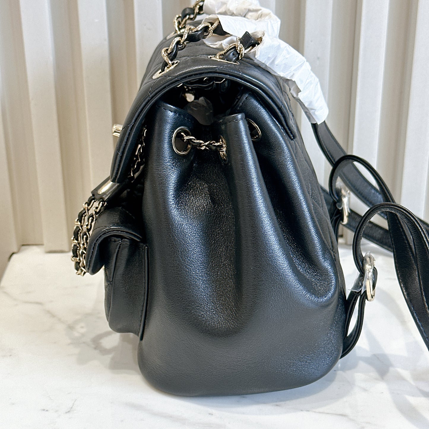 Chanel Duma Backpack in Black LGHW