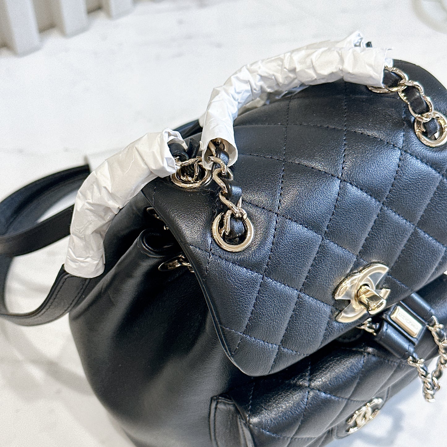 Chanel Duma Backpack in Black LGHW