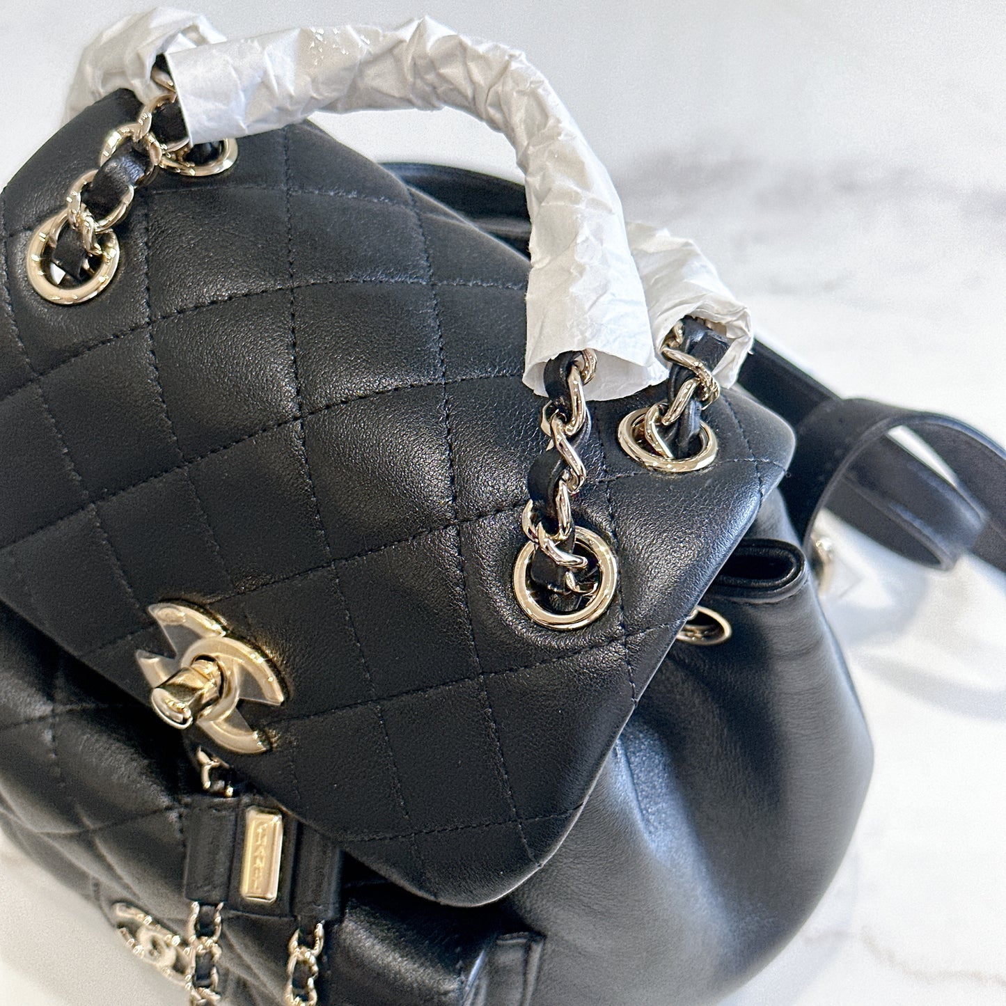 Chanel Duma Backpack in Black LGHW