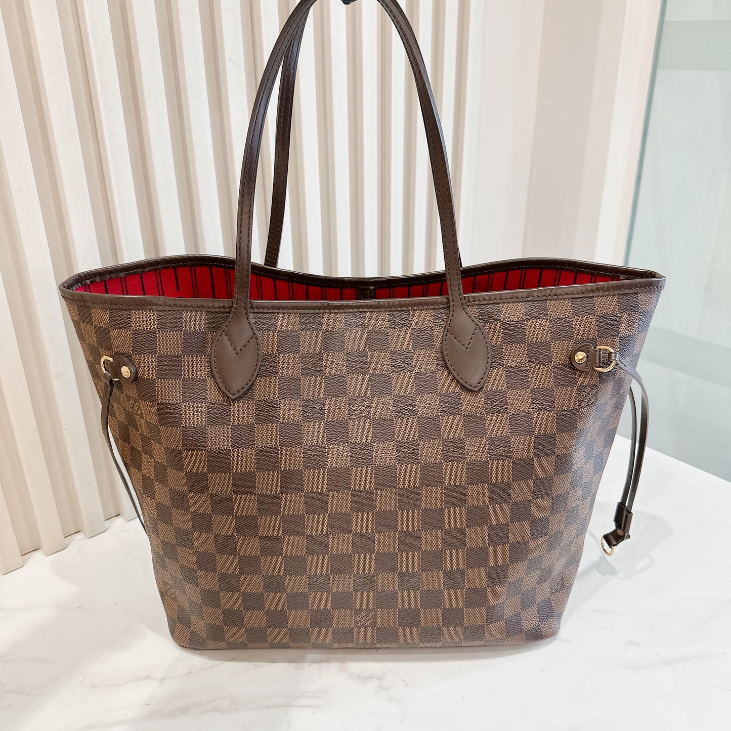 LV Neverfull MM in Damier Ebene