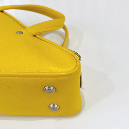 Balenciaga Small Triangle Duffle Bag In Yellow