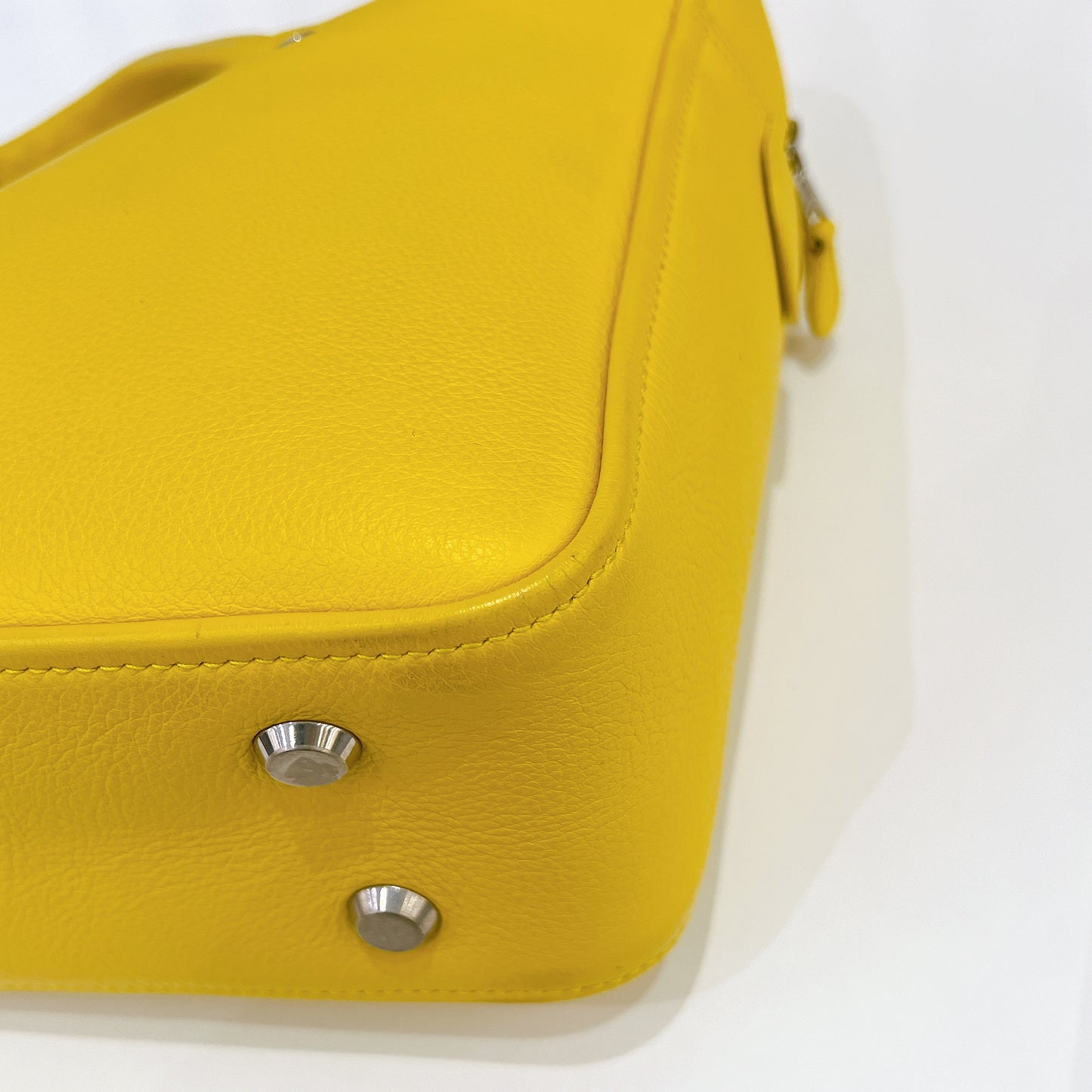 Balenciaga Small Triangle Duffle Bag In Yellow
