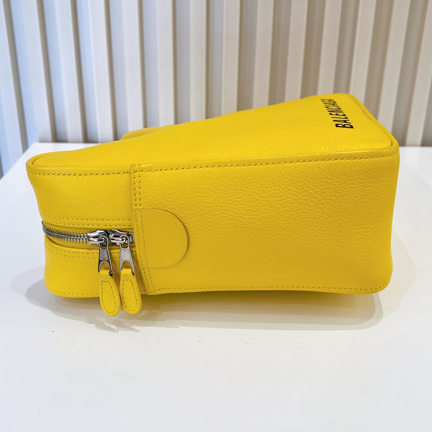 Balenciaga Small Triangle Duffle Bag In Yellow