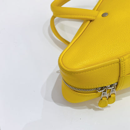 Balenciaga Small Triangle Duffle Bag In Yellow