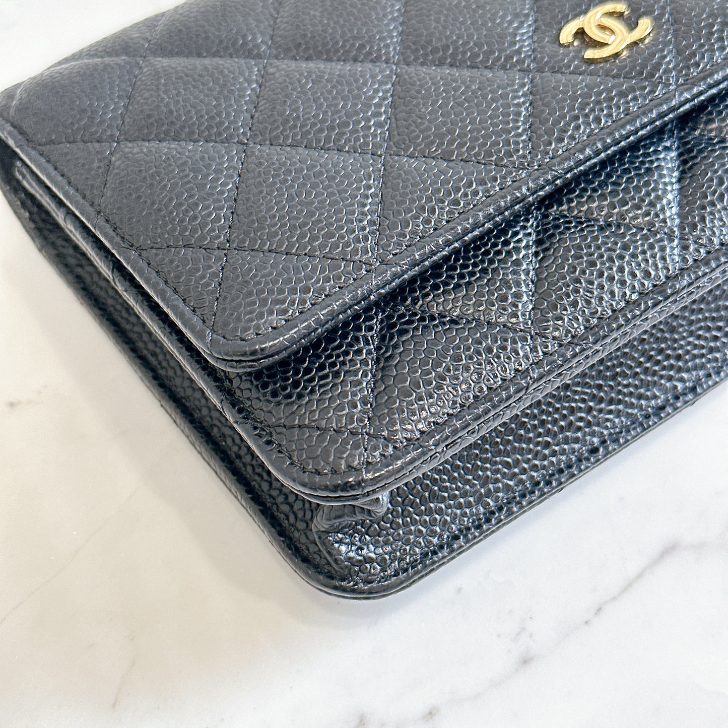Chanel Wallet On Chain in Black GHW