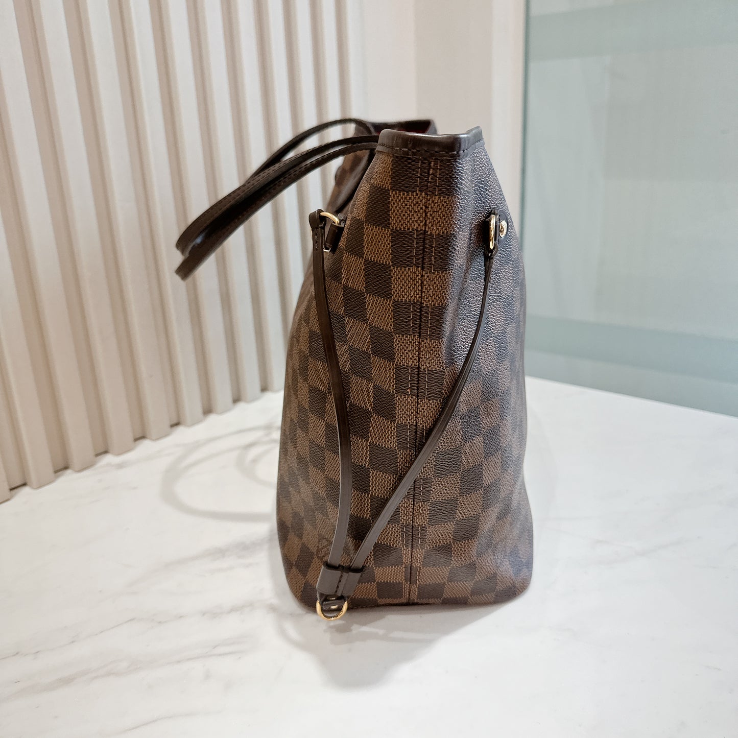 LV Neverfull MM in Damier Ebene