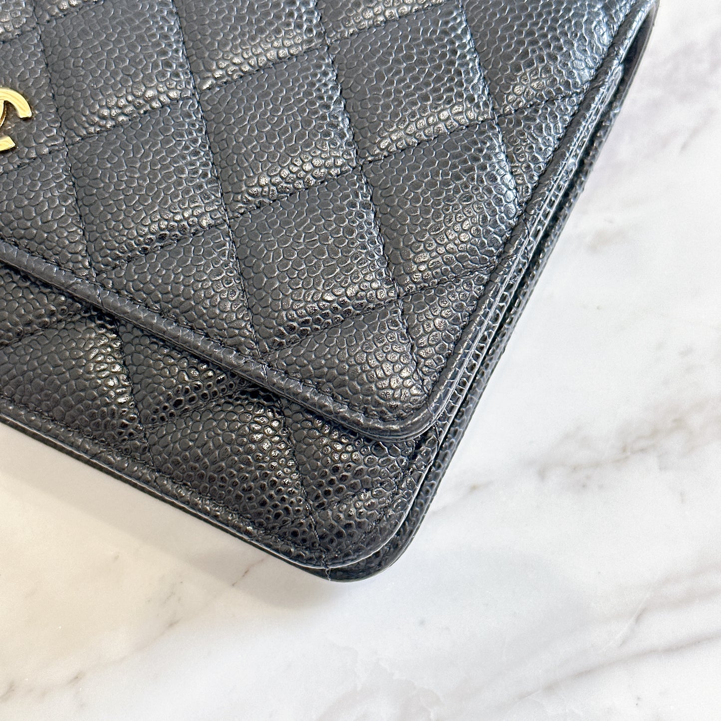Chanel Wallet On Chain in Black GHW