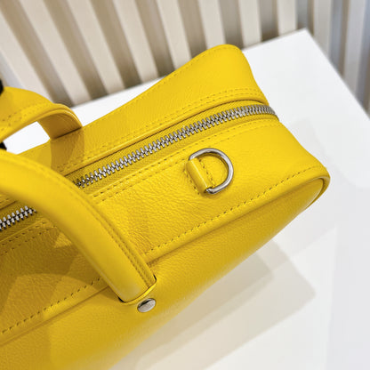 Balenciaga Small Triangle Duffle Bag In Yellow